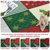 Christmas Area Rug, Xmas Themed Washable Soft Carpet with Non Slip Backing, Low Pile Stain Resistant Indoor Floor Rug for Living Room, Bedroom - 3 of 4