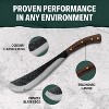 Condor Tool & Knife Pack Golok Machete Knife - 1075 High Carbon Steel Tactical Machete with a Walnut Handle - 0.2in Thick - 11in Blade - 28.8oz - 4 of 4