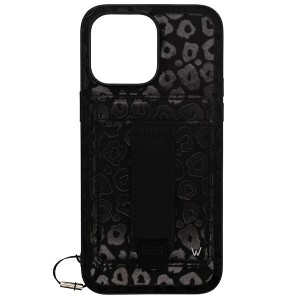 Walli Cases Blacked Out Leopard Magnetic Case with Wallet and Finger Strap - 1 of 2