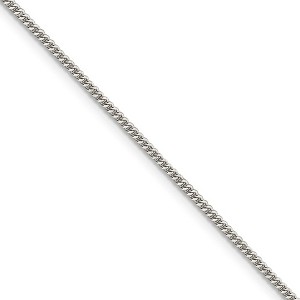Black Bow Jewelry 1.5mm Sterling Silver Solid Curb Chain Necklace - 1 of 4