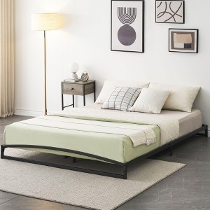 Garvee 6" Metal Bed Frame, Low Profile Platform w/Steel Slats, No Box Spring Needed, Easy Assembly, Black - 1 of 4