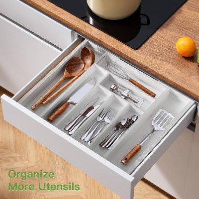 Pipishell Bamboo Drawer Organizer - Thumbnail 2