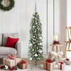 vidaXL Artificial Slim Christmas Tree with 150 LEDs Green 59.1 - 2 of 4