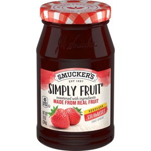 Smucker's Simply Fruit Seedless Strawberry Fruit Spread - 10oz - 1 of 4