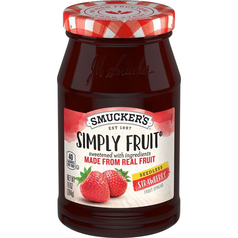 Smucker&#39;s Simply Fruit Strawberry Seedless Spreadable Fruit - 10oz, 1 of 6