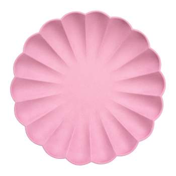 Meri Meri Large Bubblegum Pink Compostable Plates (Pack of 8)