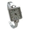 Olivia Pratt Square Face Thin Rhinestone Bezel Bangle Women Watch - 2 of 3