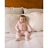 MiniMoi 2 Piece Set Baby Girls 100% Cotton Knit Cardigan and Footed Pant Baby Pink 12 Months - 2 of 4