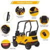 Garvee Kids Ride on Forklift Car with Tent, 12V Electric Ride On Construction Car with Remote Control, Liftable Fork and Pallet - 3 of 4