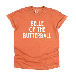 Simply Sage Market Women's Belle Of The Butterball Short Sleeve Garment Dyed Tee - 1 of 4