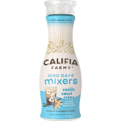 Califia Farms Vanilla Sweet Crème Iced Café Mixer Coffee Creamer - 25.4 fl oz