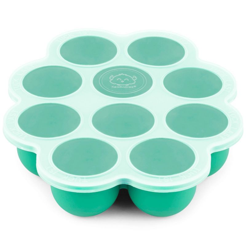 Prep Silicone Baby Food Freezer Tray with Clip-on Lid, 2oz x 10 Silicone Freezer Molds, BPA-Free Baby Food Storage, 1 of 11