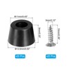 Unique Bargains Non Slip Corrosion Resistant Durable Rubber Material Rubber Feet 20 Pcs - 2 of 4