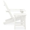 vidaXL Garden Chair White Solid fir wood Standard Ergonomic - 3 of 4