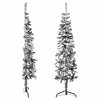 vidaXL Slim Artificial Half Christmas Tree with Flocked Snow 5 ft - 4 of 4
