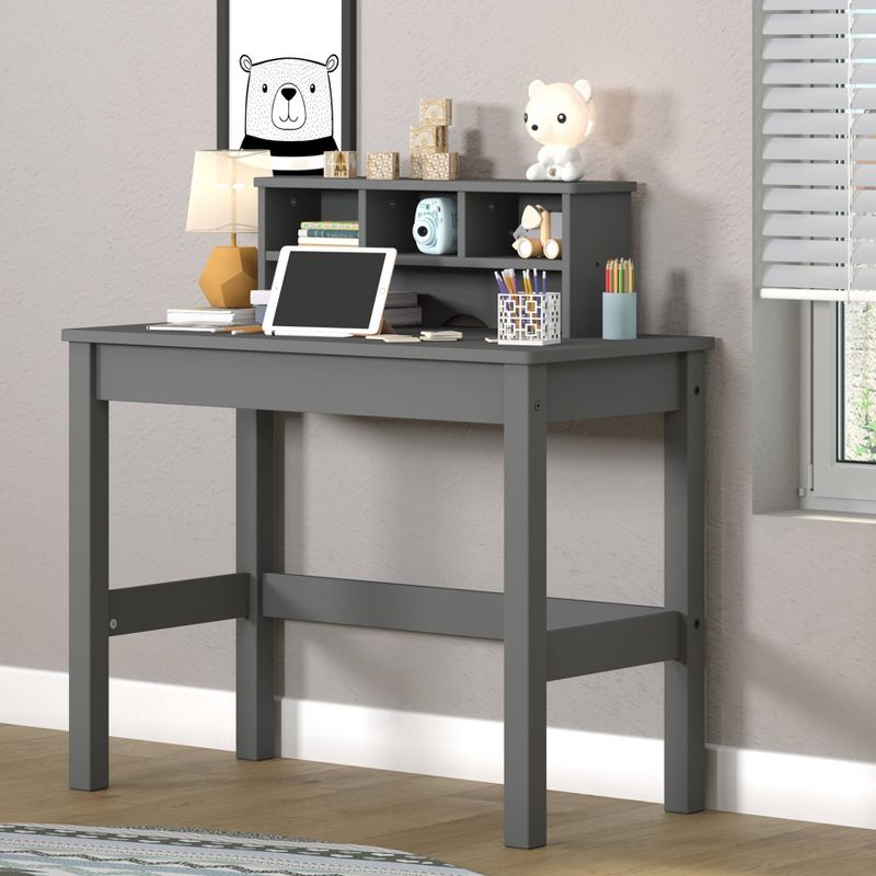 Logan Writing Desk Gray - Acme Furniture, 6 of 8