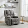 Adult Manual Recliner with Heating & Massage (155° Forward & Backward Adjustment) – Equipped with Dual Cup Holders, Side Storage Pockets & Control - 2 of 4