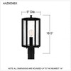 Quoizel Lighting Hazel 1 - Light Post Light in  Earth Black - 2 of 3