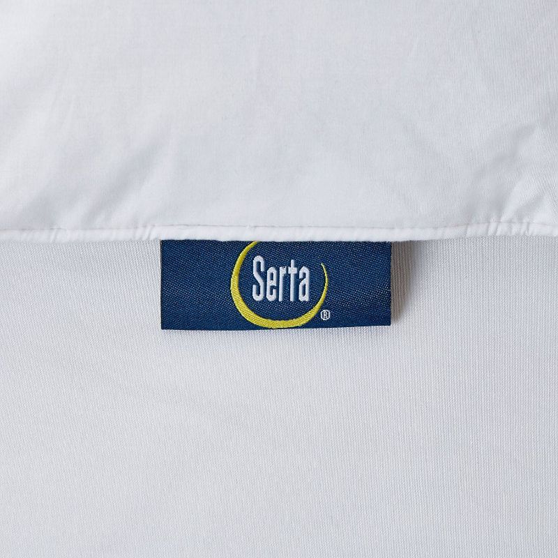 Serta Goose Feather & Down Fiber Featherbed Mattress Topper, 4 of 7