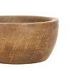 Set of 3 Wood Pinch Bowls with Leather Tie by Foreside Home & Garden - 4 of 4