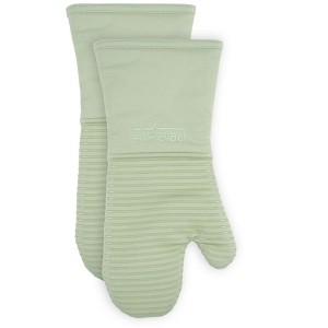 All-Clad Premium Silicone Oven Mitts, 2-Pack, Fennel - 1 of 4