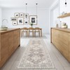 Rugs for Living Room Vintage Rug Medallion Pattern Distressed Non Slip Area Rug for Bedroom, Dining Room, Home Office - 2 of 4