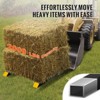VEVOR Pallet Forks, 2000 lbs Capacity Clamp on Pallet Forks, 43" Tractor Bucket Forks, Heavy Duty Front Loader Attachment for Tractor,Skid Steer,Black - 3 of 4