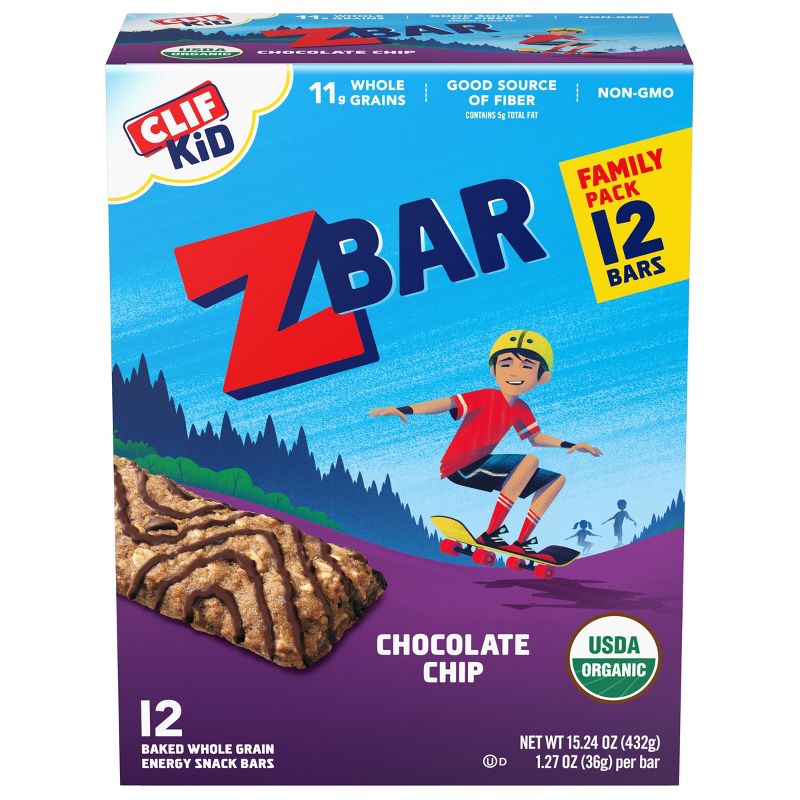 CLIF Kid ZBAR Chocolate Chip Snack Bars
, 1 of 17