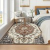 5x7 Rug Living Room Rug Washable Boho Area Rug Non Slip Low Pile Distressed Vintage Medal Floral Rugs for Bedroom Dining Room Kids Playroom - 2 of 4