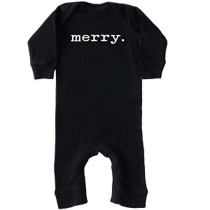 The Juniper Shop Merry Puff Print Baby Romper - 1 of 3