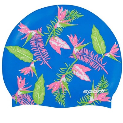 Sporti Hawaiian Silicone Swim Cap