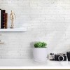 Unique Bargains Home Windowsill Office Plastic Barrel Shape Plant Flower Planters 1 Pc - 3 of 4
