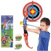 Kings Sport Toy Archery Bow And Arrow Set for Kids With Arrows, Target, And Quiver - 2 of 3