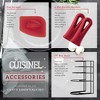 Cast Iron Cookware 8-Pc Set - Pre-Seasoned 10"+12" Skillet + 5-Quart Double Dutch Oven + Pan Rack Organizer + Silicone Handle Covers. - 4 of 4