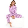 Casual Nights Women's Flannel Long Sleeve Button Down Pajama Set - 2 of 4