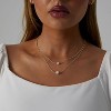 14K Gold Plated Birthstone Necklace, Emerald CZ & Birth Flower Pendant, Dainty Birthday Jewelry Gift for Women - 4 of 4