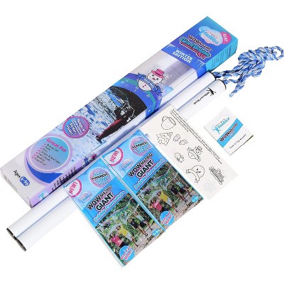 South Beach Bubbles WOWmazing Winter Giant Bubble Kit | Wand + 2 Packets Bubble Concentrate + 8 Stickers