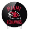 Miami University RedHawks Acrylic Cake Topper Party Decoration for Wedding Anniversary Birthday Graduation - 3 of 4