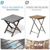Crestlive Products Outdoor Side Table, Aluminum Outdoor End Table, Outdoor Folding Side Table with Textilene, Small Patio Coffee Table - 4 of 4