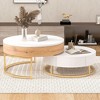 NicBex Modern Nesting Round Coffee Table with Storage,Center Table for Living Room,Living Room Furniture - 2 of 4