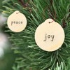Juvale 48 Pack DIY Wooden Disk Christmas Tree Decorations, Blank 3 Inch Round Wood Ornaments for Holiday Crafts - 4 of 4