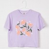 Simply Sage Market Pink Daisies Boxy Crop Top - 3 of 4