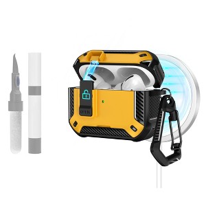 HTUTWOO Compatible with AirPods Pro 3 Case, with Back Magnetic Suction Function, Phone Holder and Cleaning Kit - 1 of 4