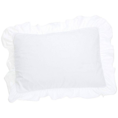 2pk Standard Ruffled Pillow Sham White - Fresh Ideas : Target