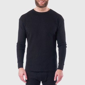 Alpine Swiss Mens Thermal Long Sleeve Top Underwear Crew Neck Shirt Waffle Knit Henley Base Layer - 1 of 4