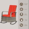 PE Rattan Rocking Recliner with Footrest - 4 of 4