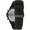 Bulova Men's Marine Star Series A Black and Blue Ion-Plated Stainless Steel 6-Hand Chronograph Quartz Watch, Black Silicone Strap, 40mm - 3 of 4