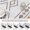 Modern Washable Geometric Area Rug Low Pile Non Slip Floor Carpet Non Shedding Stain Resistant Decorative Mat - 4 of 4