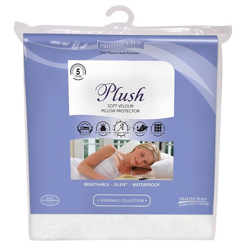 PROTECT A BED  PLUSH SUPER SOFT VELOUR LUXURY 100/% WATERPROOF MATTRESS PROTECTOR