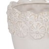Ceramic Flower Pot for Indoor & Outdoor Plants - Modern Plant Pot for Home, Office, or Garden - Drainage Hole for Healthy Growth - 5" Ivory & Tan - 4 of 4